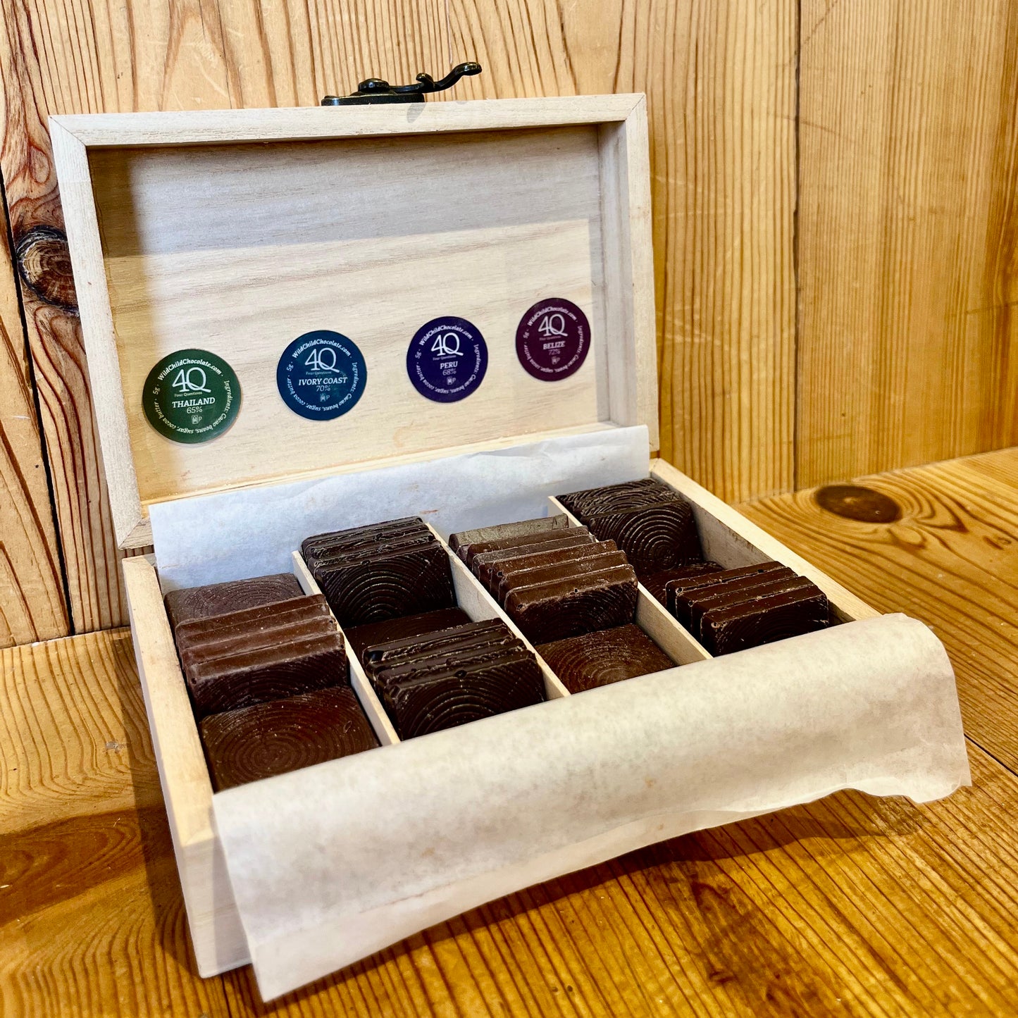 4Questions Single-Origin Tasting Squares Gift Box